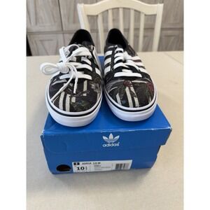 Adidas Adria Low Floral Stripe Sneakers Women 10.5 Casual Skate Shoes NWT